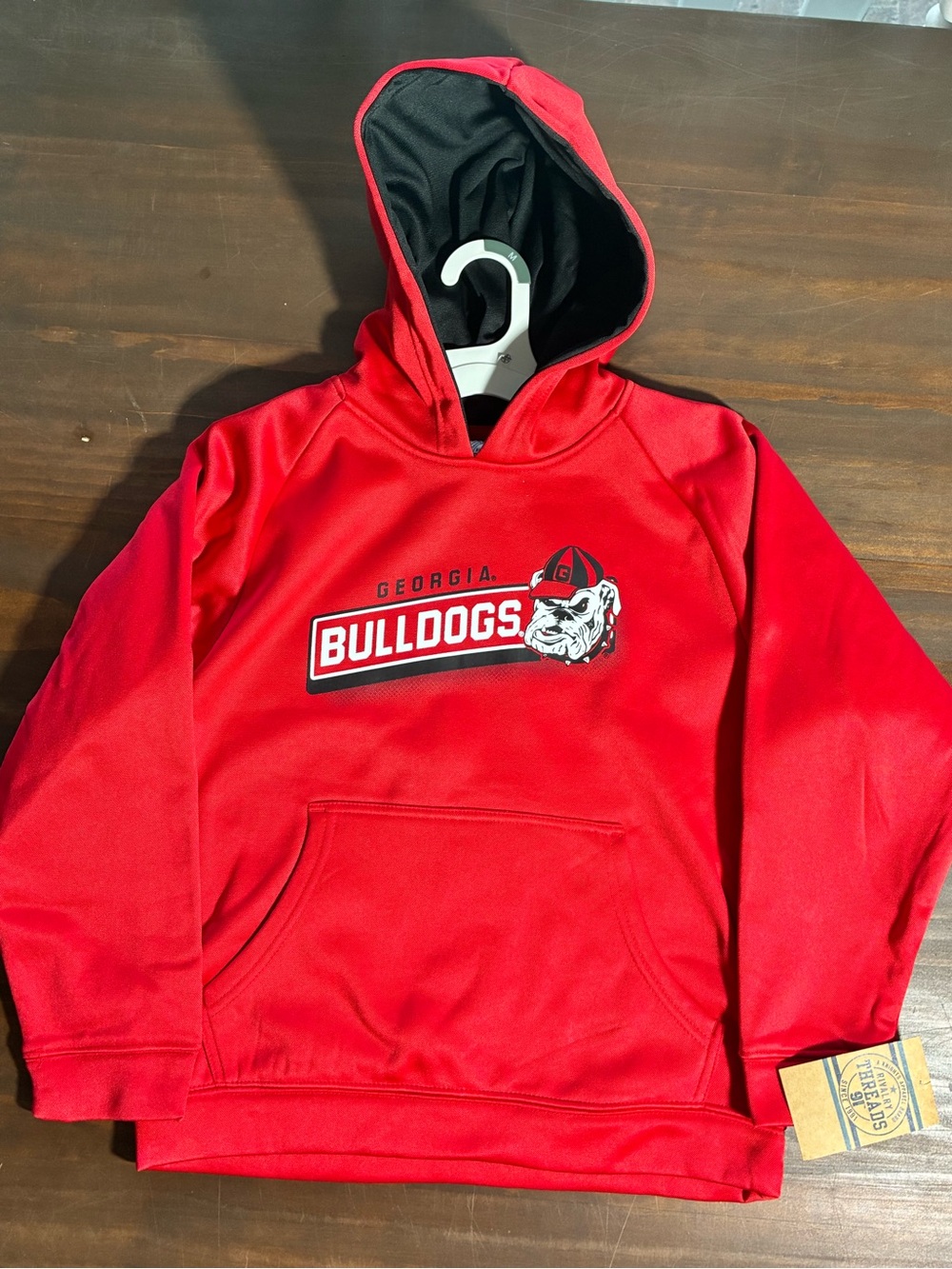 Rivalry Threads Red Hooded Georgia Bulldogs Sweatshirt